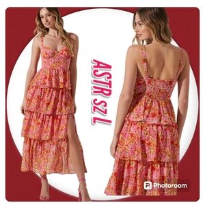 ASTR The Label Midsummer Tiered Floral Maxi Dress